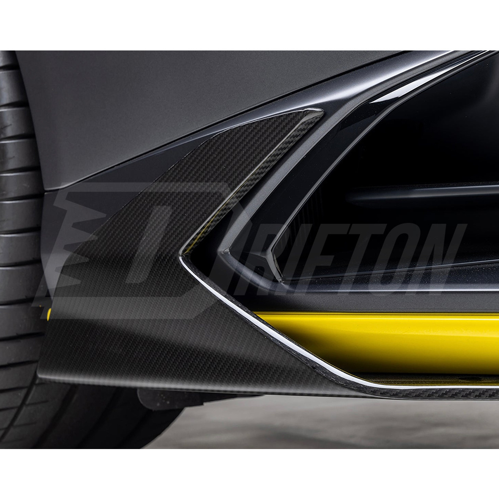 Vorsteiner Style Dry Carbon Fiber Side Skirt Trims For Lamborghini Huracan STO 2021-2025