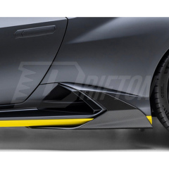 Vorsteiner Style Dry Carbon Fiber Side Skirt Trims For Lamborghini Huracan STO 2021-2025
