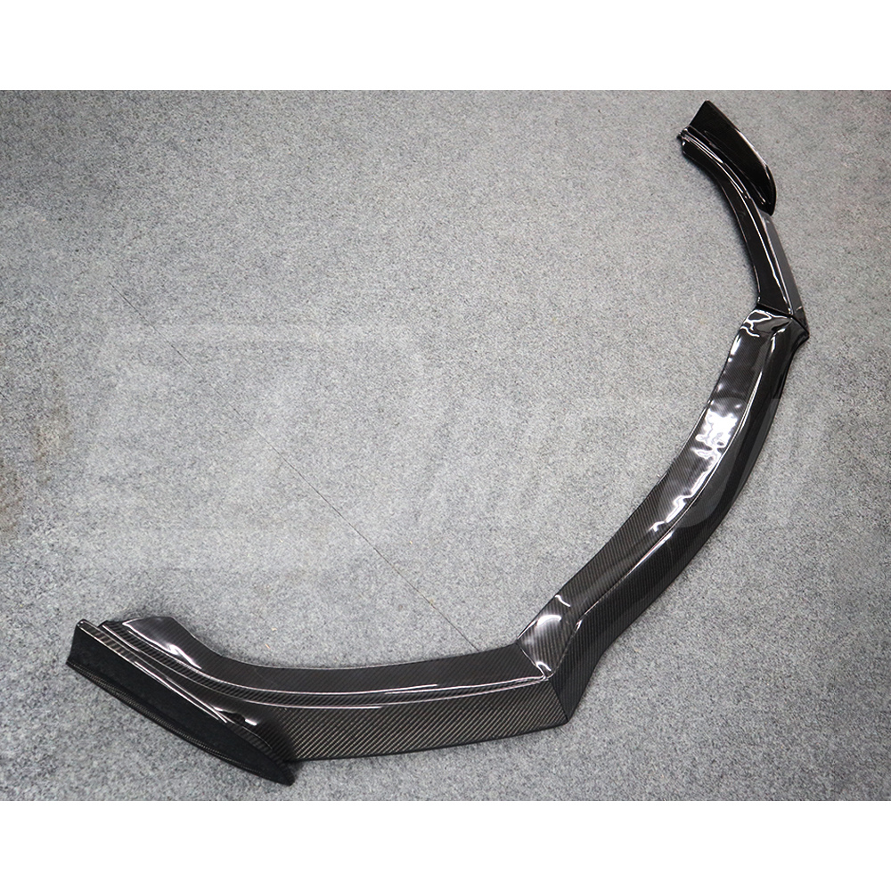 3PCS Style Carbon Fiber Front Lip For Infiniti Q60 2016-2022