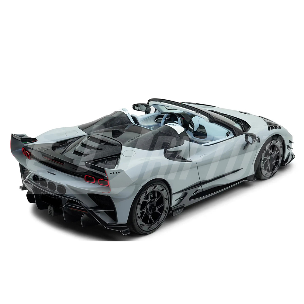F9XX Mansory Style Dry Carbon Fiber Rear Engine Radiator Plate Set For Ferrari SF90 Spider