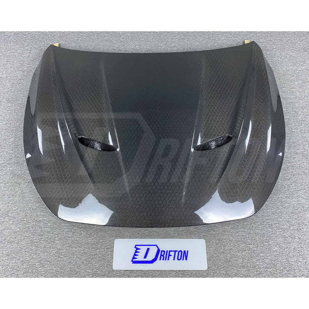 MBJ Style HoneyComb Carbon Fiber Hood For Infiniti Q60 2016-2022