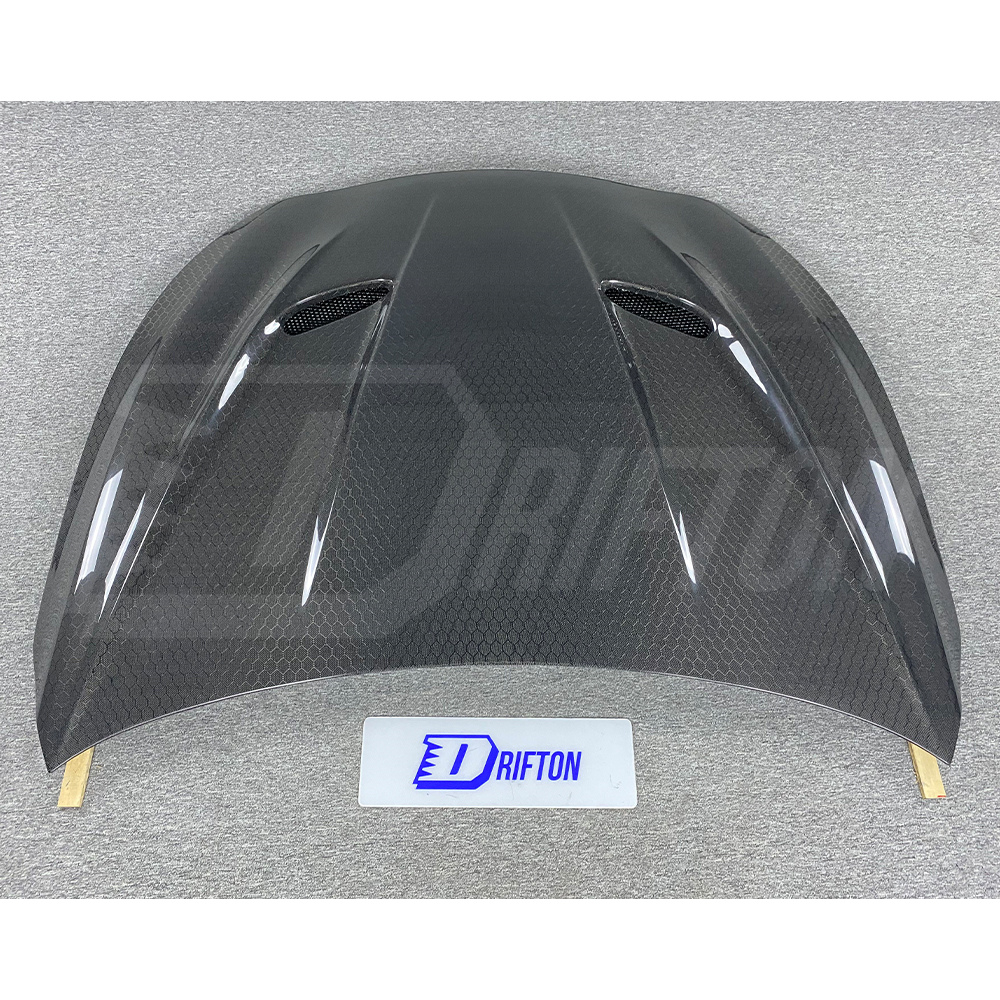 MBJ Style HoneyComb Carbon Fiber Hood For Infiniti Q60 2016-2022