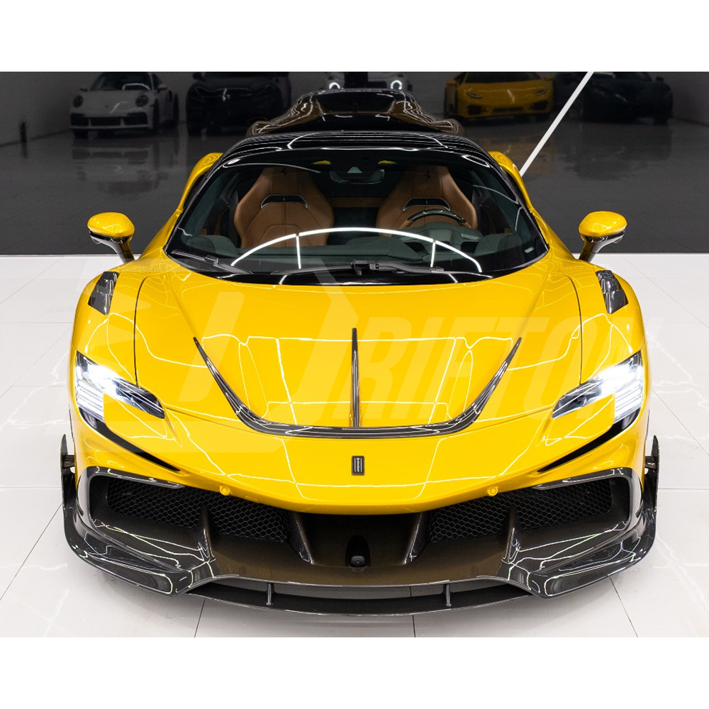 Mansory Soft Style Dry Carbon Fiber Front Lip For Ferrari SF90 Stradale & Spider