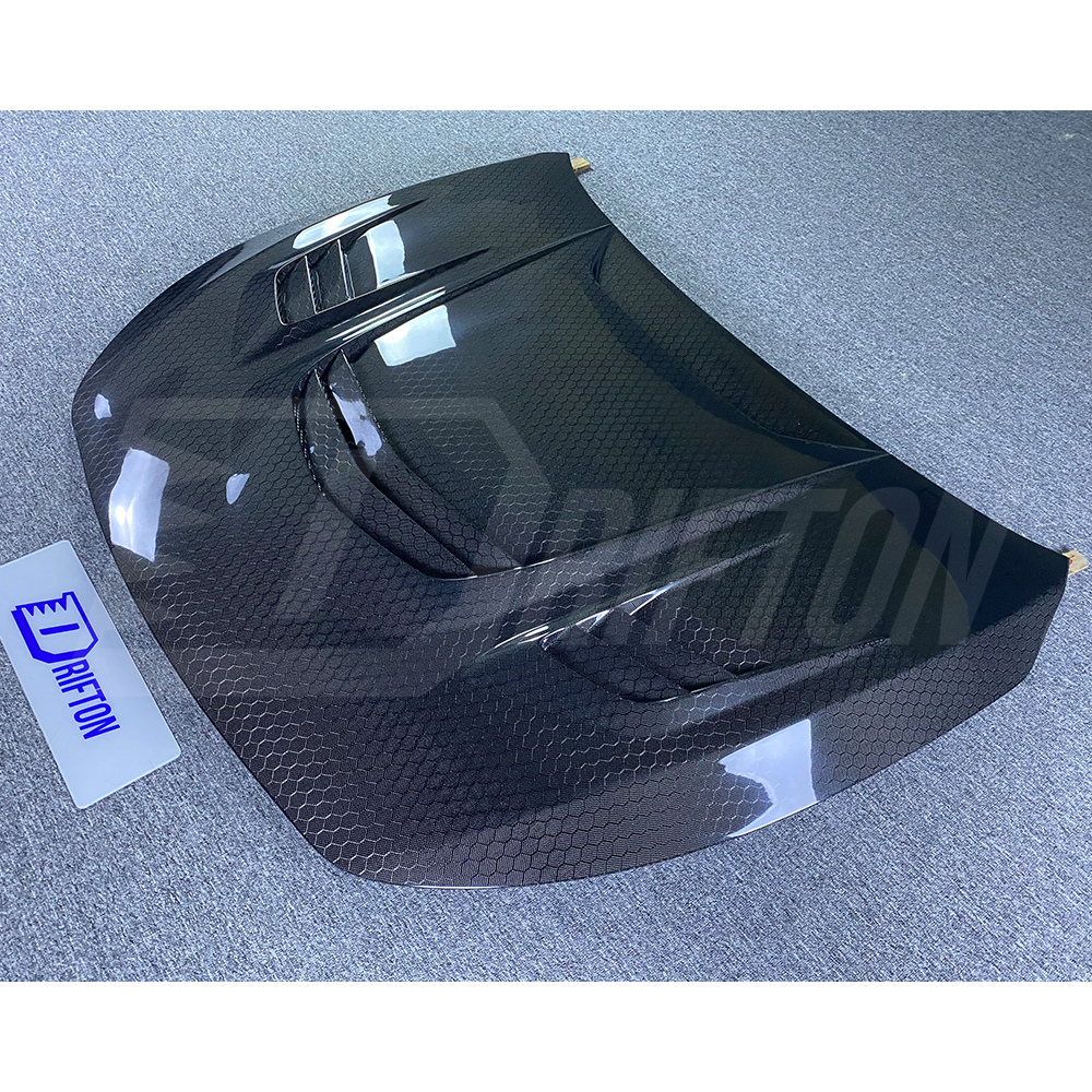 VA Style Honeycomb Carbon Fiber Bonnet Hood For Infiniti Q60 2016-2022