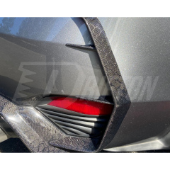 Carbon Fiber Rear Bumper C-Blades Canard Fins For Infiniti Q60 2016-2022