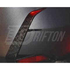 Carbon Fiber Rear Bumper C-Blades Canard Fins For Infiniti Q60 2016-2022
