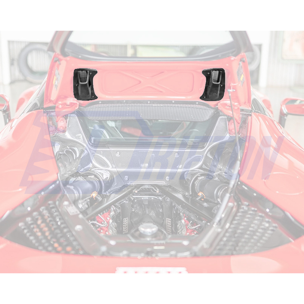 Dry Carbon Fiber Rear Engine Bay Lid Air Ducts For Ferrari SF90 Stradale