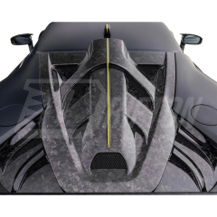 F9XX Mansory Style Dry Carbon Fiber Rear Engine Lid Cover For Ferrari SF90 Stradale