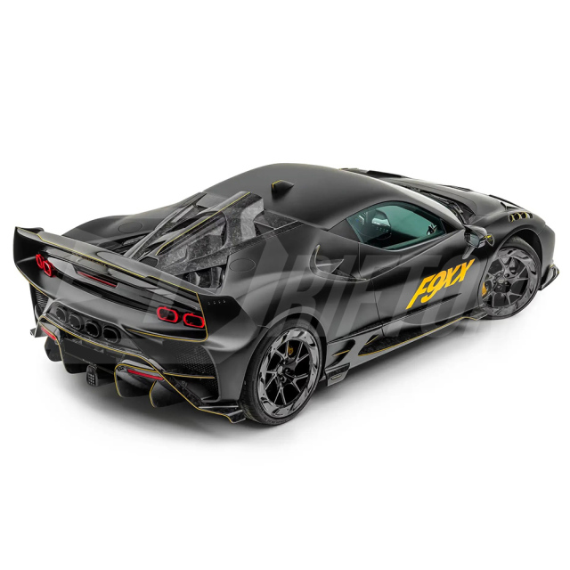 F9XX Mansory Style Dry Carbon Fiber Rear Engine Lid Cover For Ferrari SF90 Stradale