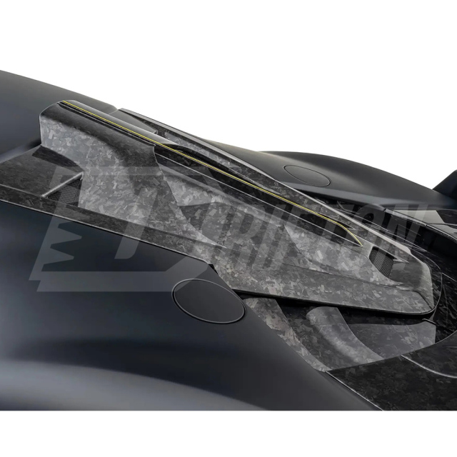 F9XX Mansory Style Dry Carbon Fiber Rear Engine Lid Cover For Ferrari SF90 Stradale