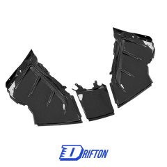 F9XX Mansory Style Dry Carbon Fiber Rear Engine Radiator Plate Set For Ferrari SF90 Spider