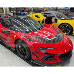 F9XX Mansory Style Dry Carbon Fiber Wide Body Kits For Ferrari SF90 Stradale & Spider