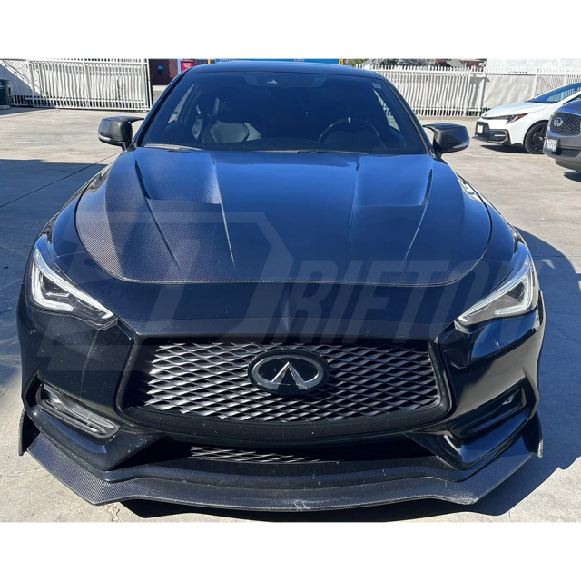 MBJ Style HoneyComb Carbon Fiber Hood For Infiniti Q60 2016-2022