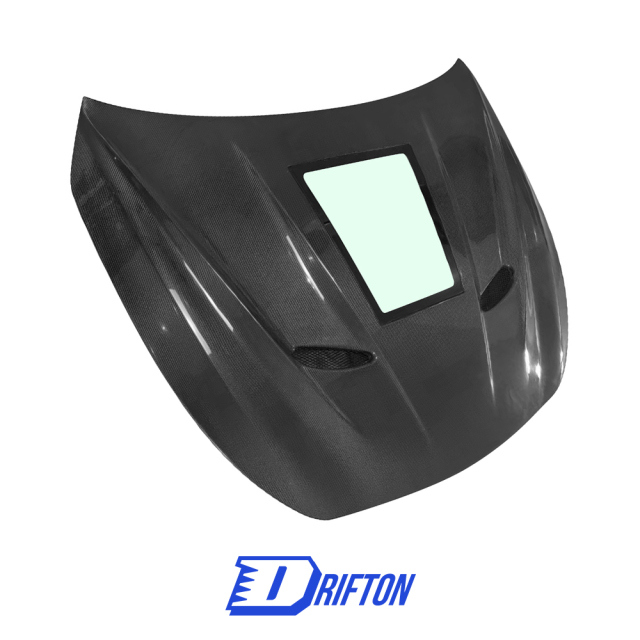 MBJ Transparent Style Carbon Fiber Bonnet Hood For Infiniti Q60 2016-2022