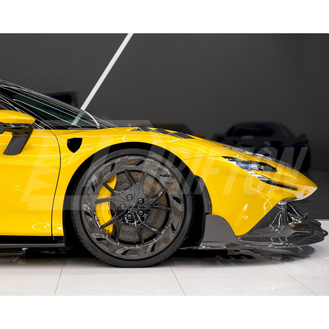 Mansory Soft Style Dry Carbon Fiber Front Lip For Ferrari SF90 Stradale & Spider