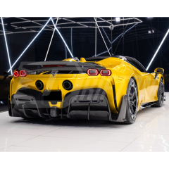 Mansory Soft Style Dry Carbon Fiber Rear Diffuser For Ferrari SF90 Stradale & Spider