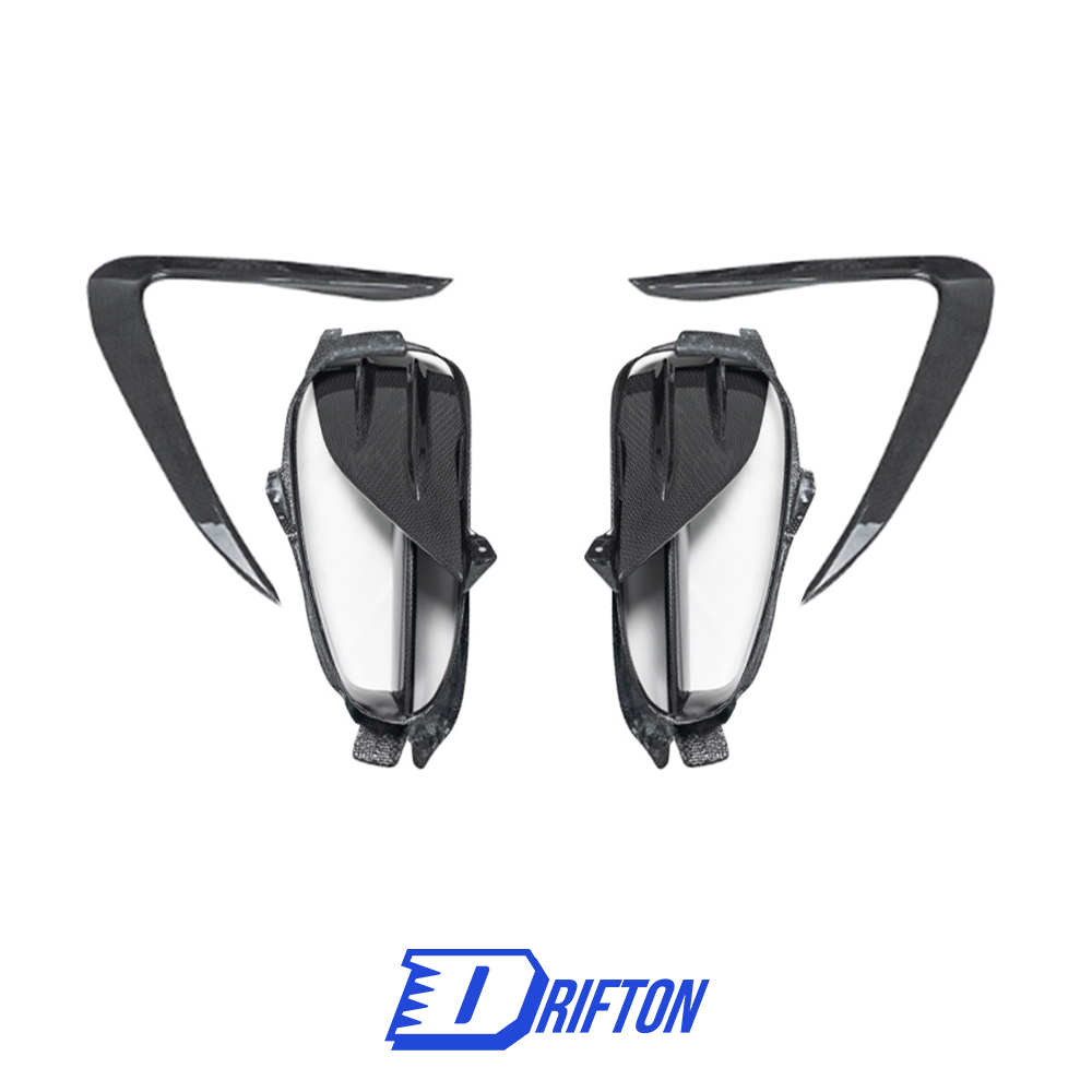 Mansory Soft Style Dry Carbon Fiber Side Rear Air Vents Trim For Ferrari SF90 Stradale & Spider