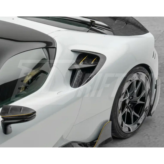 Mansory Soft Style Dry Carbon Fiber Side Rear Air Vents Trim For Ferrari SF90 Stradale & Spider