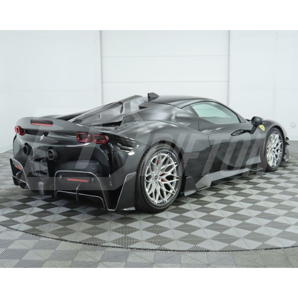 Mansory Soft Style Dry Carbon Fiber Side Skirt For Ferrari SF90 Stradale & Spider