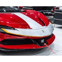OEM ACC Style Dry Carbon Fiber Lower Front Middle Air Intake For Ferrari SF90