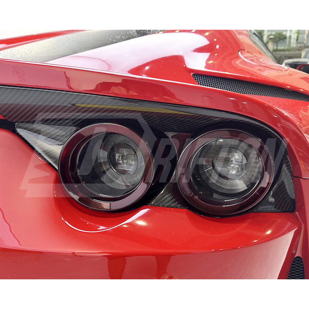 OEM Dry Carbon Fiber Tail Light Cover For Ferrari 812 Superfast GTS 2017-2023