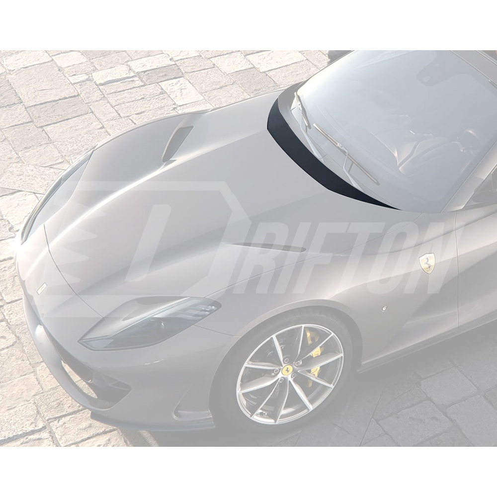 OEM Style Dry Carbon Fiber Hood Trim For Ferrari 812 Superfast GTS  2017-2023