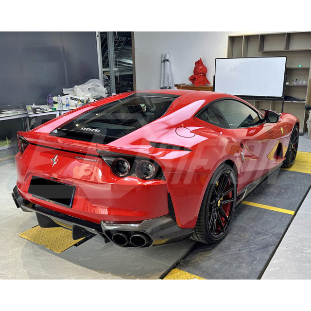 OEM Style Dry Carbon Fiber Rear Diffuser For Ferrari 812 Superfast GTS 2017-2023