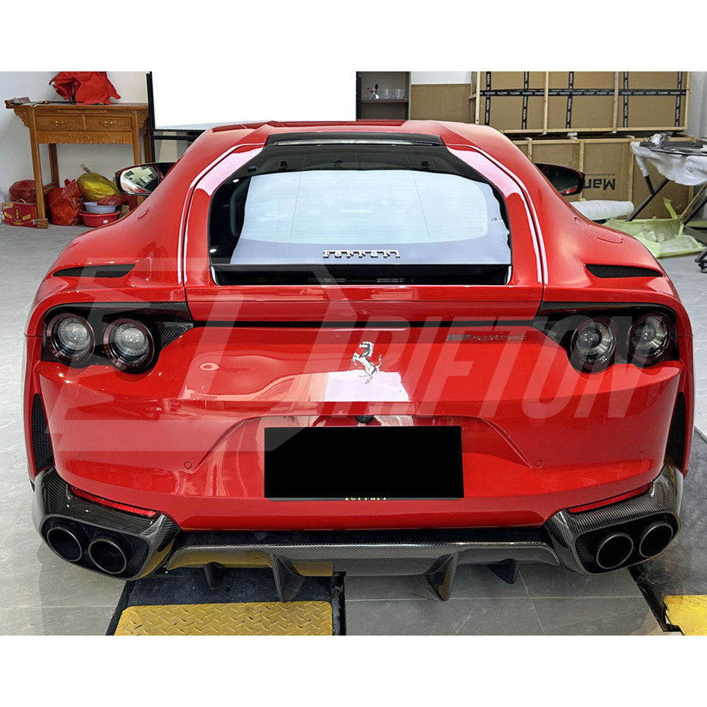 OEM Style Dry Carbon Fiber Rear Diffuser For Ferrari 812 Superfast GTS 2017-2023