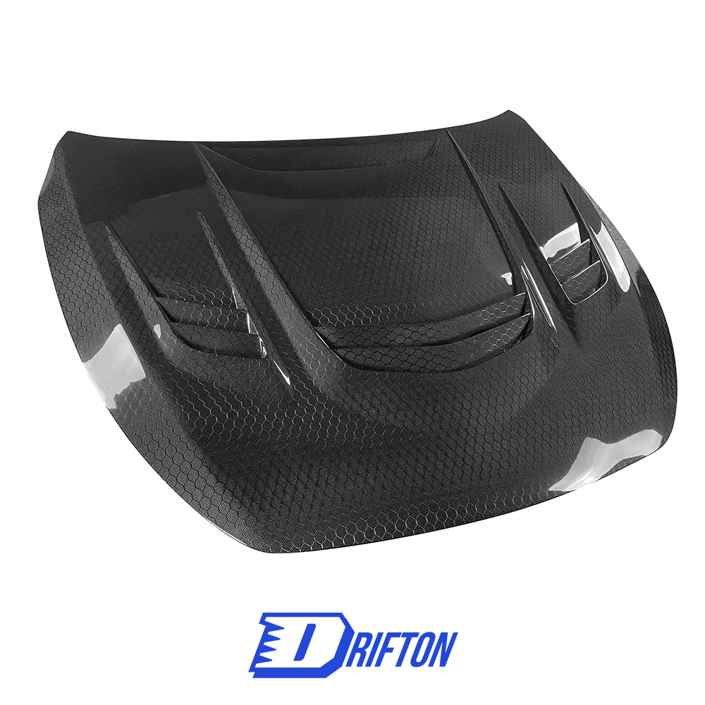 VA Style Honeycomb Carbon Fiber Bonnet Hood For Infiniti Q60 2016-2022