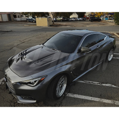 VA Style Honeycomb Carbon Fiber Bonnet Hood For Infiniti Q60 2016-2022