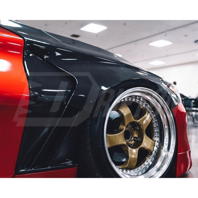 Vented V3 Style Carbon Fiber Front Fenders For Infiniti Q60 2016-2022