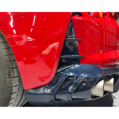 Mansory Style Dry Carbon Fiber Rear Bumper Air Vents Canards For Ferrari 812 Superfast GTS 2017-2023