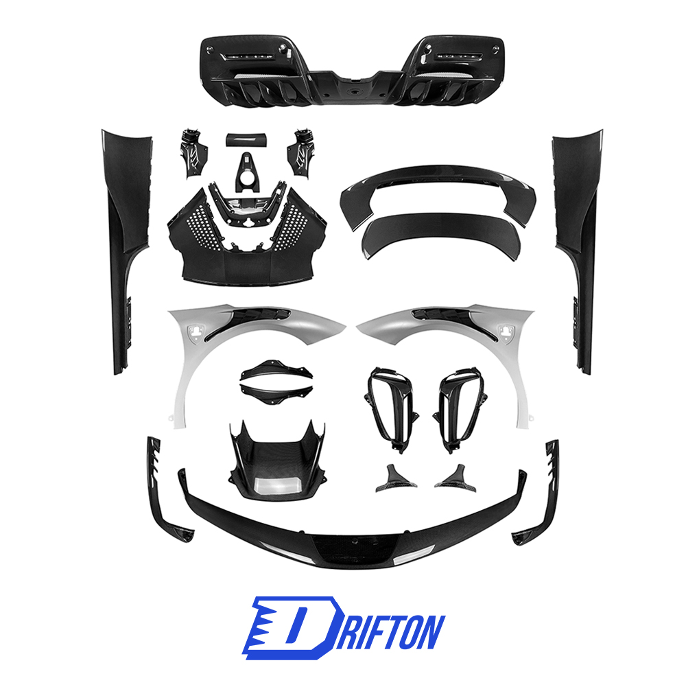 Tailormade Conversion Dry Carbon Fiber Body Kits & Engine Bay Set For Ferrari SF90 Stradale & Spider