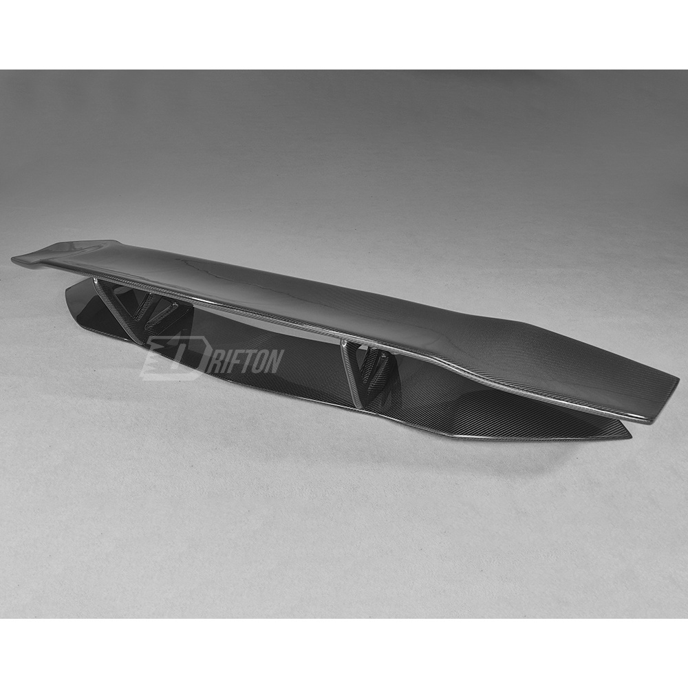 DMC Style Dry Carbon Fiber Rear Spoiler Wing With Base Lid For Lamborghini Aventador & S & SV  LP700 LP740 LP750 2011-2021