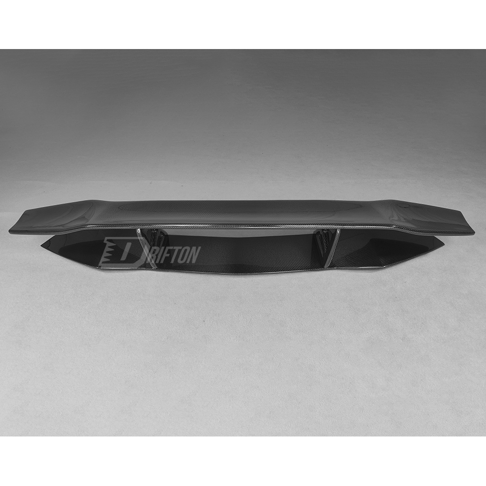DMC Style Dry Carbon Fiber Rear Spoiler Wing With Base Lid For Lamborghini Aventador & S & SV  LP700 LP740 LP750 2011-2021