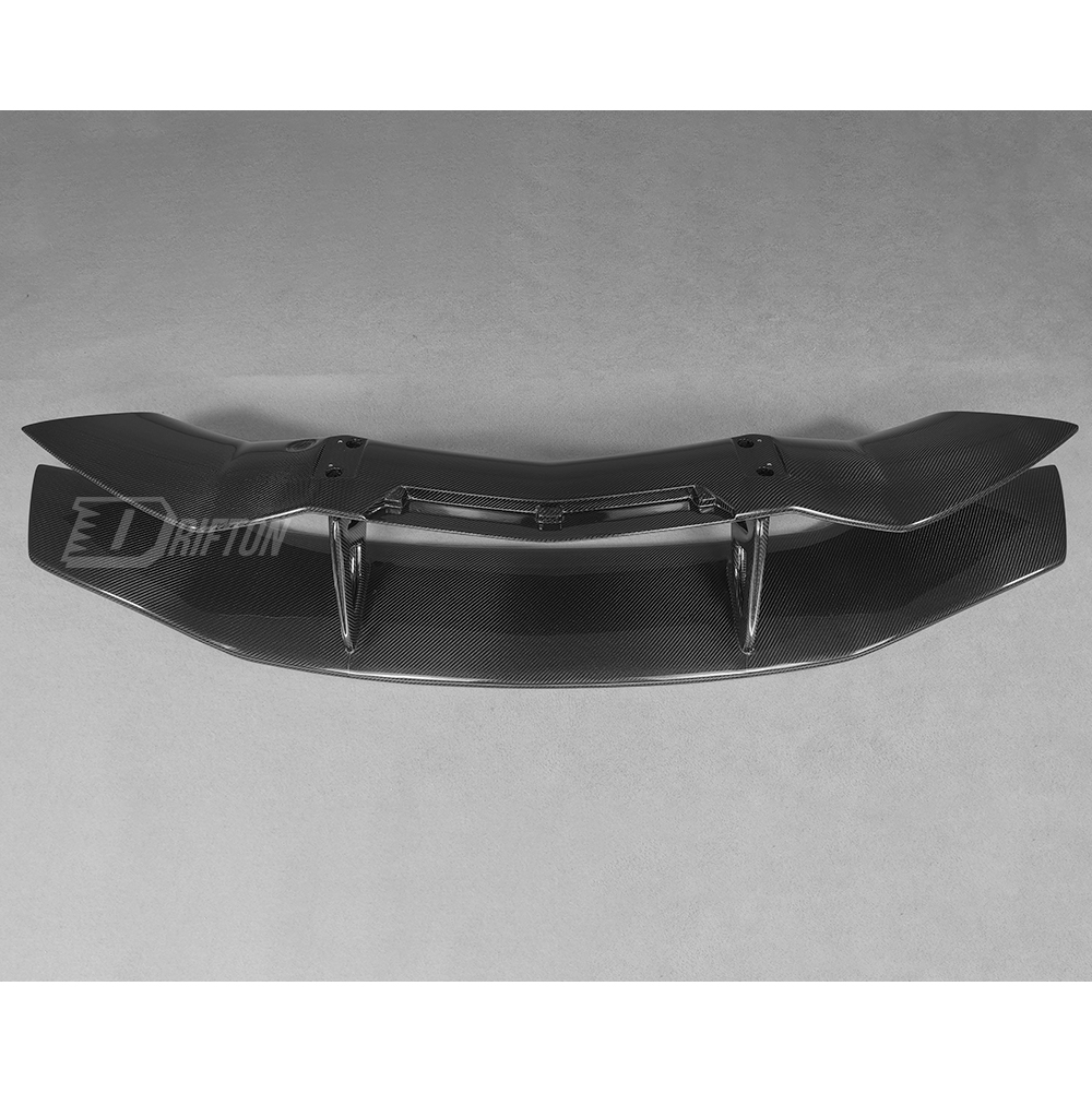 DMC Style Dry Carbon Fiber Rear Spoiler Wing With Base Lid For Lamborghini Aventador & S & SV  LP700 LP740 LP750 2011-2021