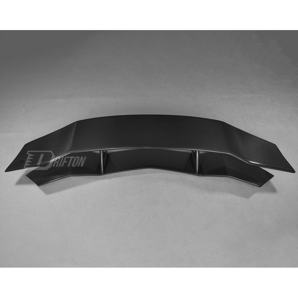 DMC Style Dry Carbon Fiber Rear Spoiler Wing With Base Lid For Lamborghini Aventador & S & SV  LP700 LP740 LP750 2011-2021