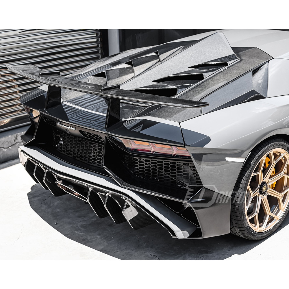 LP750 SV Style Dry Carbon Fiber Rear Spoiler Wing For Lamborghini Aventador & S & SV  LP700 LP740 LP750 2011-2021