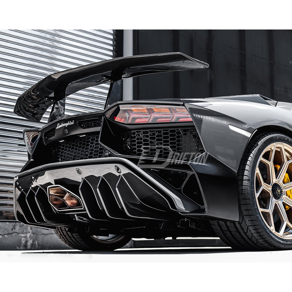 LP750 SV Style Dry Carbon Fiber Rear Spoiler Wing For Lamborghini Aventador & S & SV  LP700 LP740 LP750 2011-2021