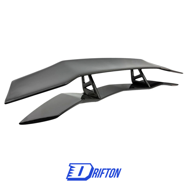 DMC Style Dry Carbon Fiber Rear Spoiler Wing With Base Lid For Lamborghini Aventador & S & SV  LP700 LP740 LP750 2011-2021