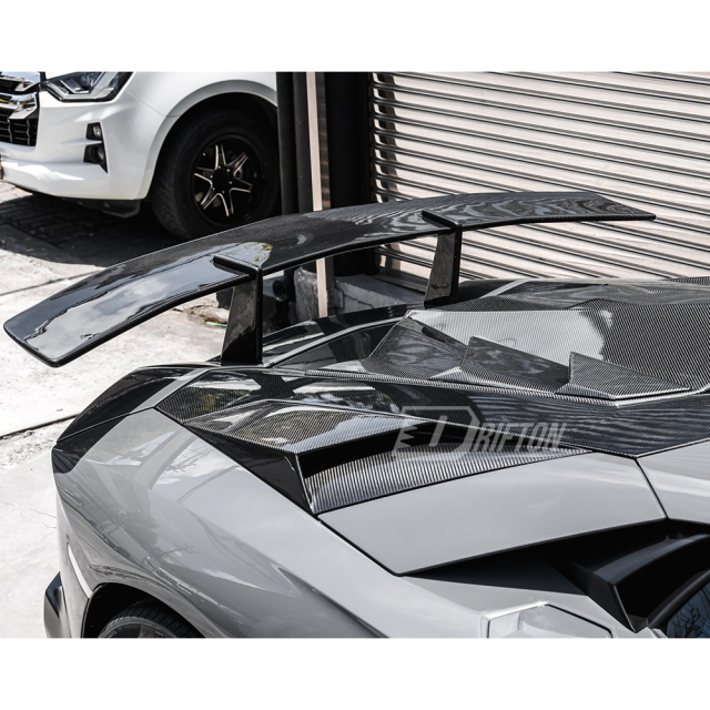 LP750 SV Style Dry Carbon Fiber Rear Spoiler Wing For Lamborghini Aventador & S & SV  LP700 LP740 LP750 2011-2021