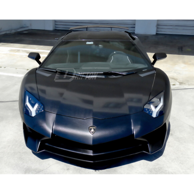 LP750 SV Style Full Exposed Dry Carbon Fiber Front Bumper For Lamborghini Aventador & S & SV  LP700 LP740 LP750 2011-2021