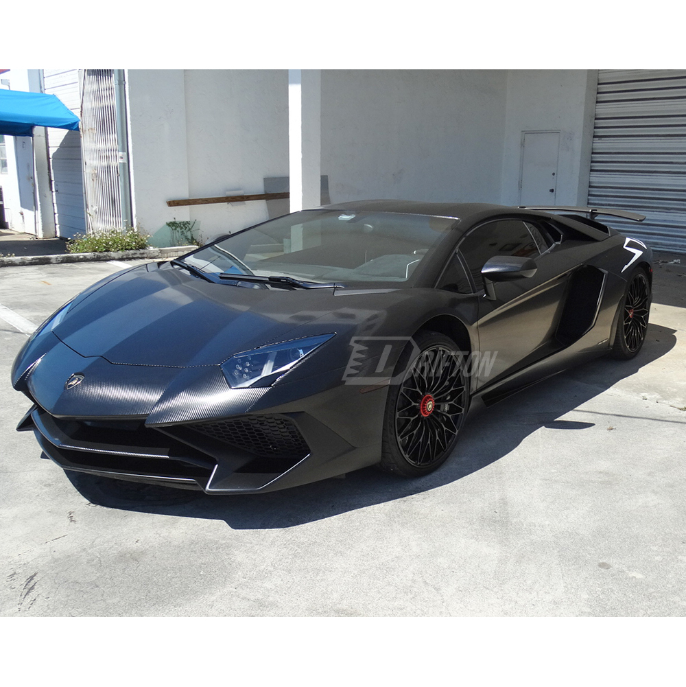 LP750 SV Style Full Exposed Dry Carbon Fiber Front Bumper For Lamborghini Aventador & S & SV  LP700 LP740 LP750 2011-2021