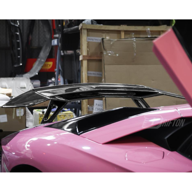Novitec Style Dry Carbon Fiber Rear Spoiler Wing For Lamborghini Aventador & S & SV  LP700 LP740 LP750 2011-2021