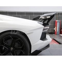 RevoZport Style Dry Carbon Fiber Rear Spoiler Wing For Lamborghini Aventador & S & SV  LP700 LP740 LP750 2011-2021