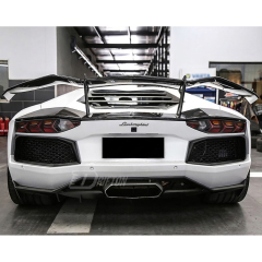 RevoZport Style Dry Carbon Fiber Rear Spoiler Wing For Lamborghini Aventador & S & SV  LP700 LP740 LP750 2011-2021