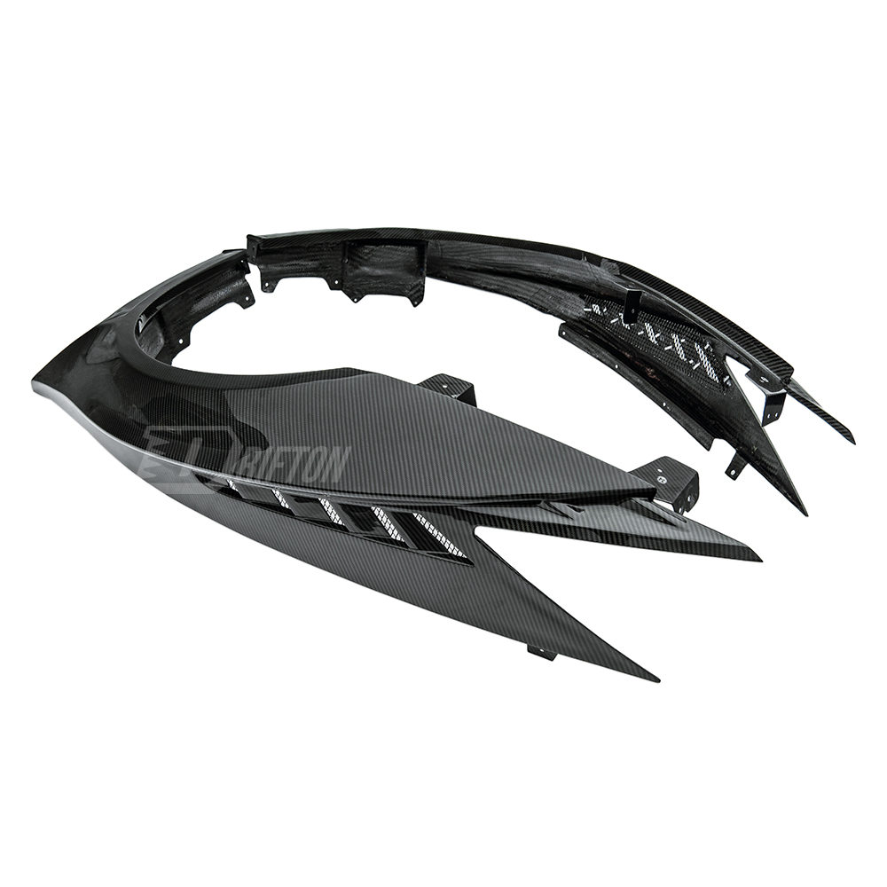 CMST Sytle Full Exposed Dry Carbon Fiber Front End Bumper Fenders Hood Combo For Lamborghini Aventador & S & SV  LP700 LP740 LP750 2011-2021