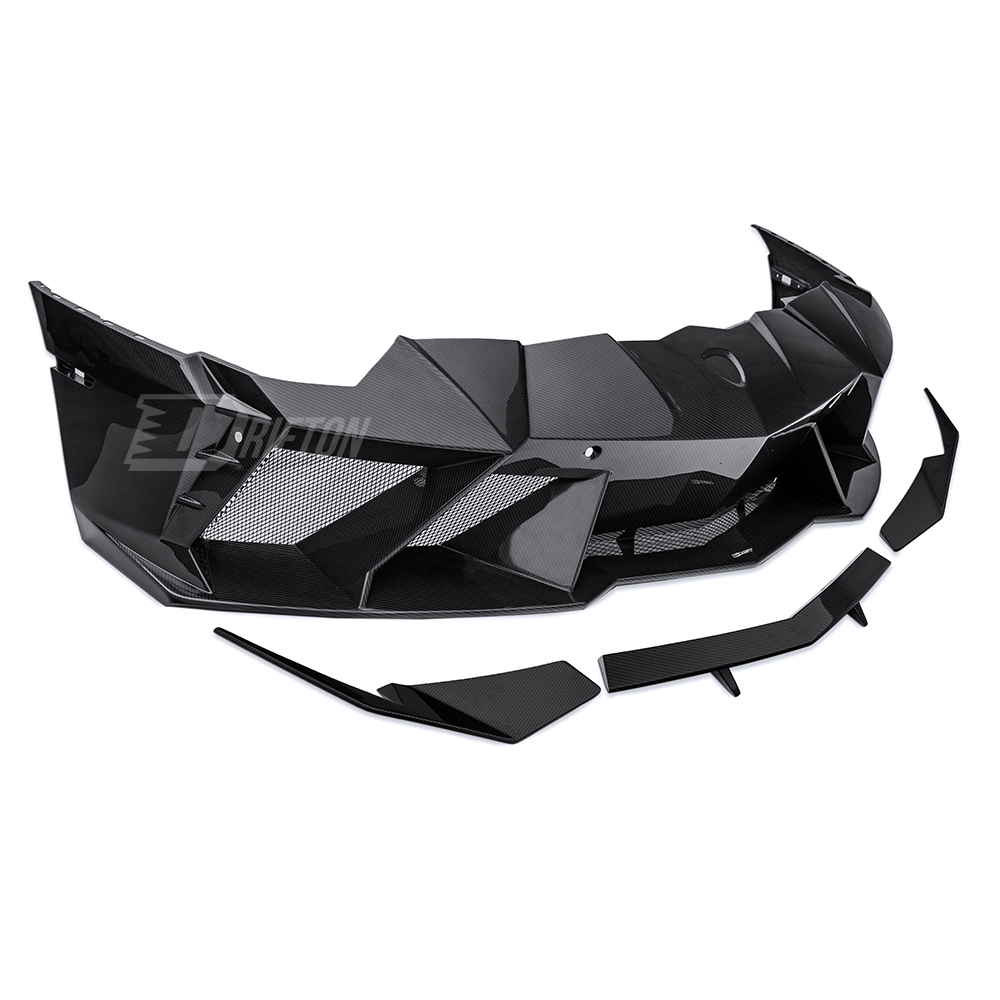 CMST Sytle Full Exposed Dry Carbon Fiber Front End Bumper Fenders Hood Combo For Lamborghini Aventador & S & SV  LP700 LP740 LP750 2011-2021