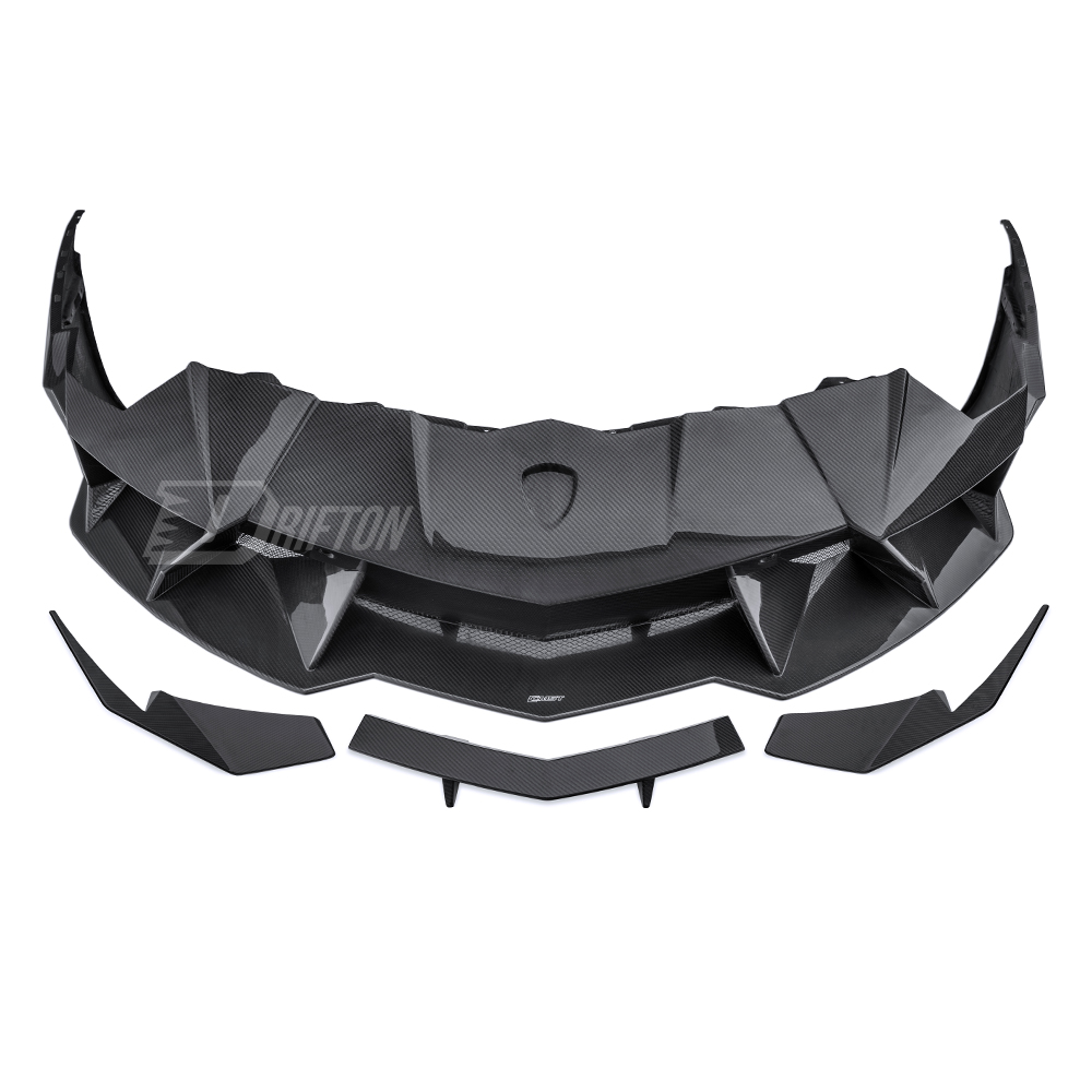 CMST Sytle Full Exposed Dry Carbon Fiber Front End Bumper Fenders Hood Combo For Lamborghini Aventador & S & SV  LP700 LP740 LP750 2011-2021