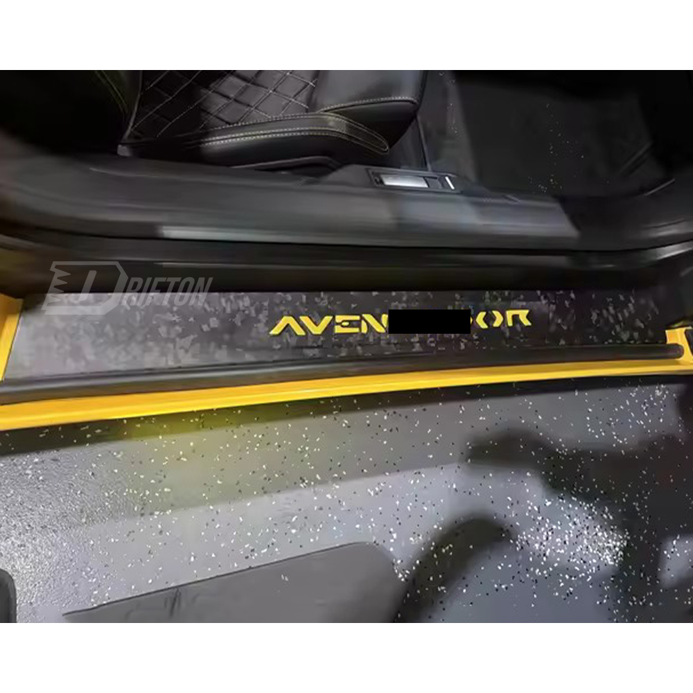 Forged Dry Carbon Fiber Door Sills Scuff Plates Panels Trim (Replacement) For Lamborghini Aventador & S  LP700 LP740 2011-2021